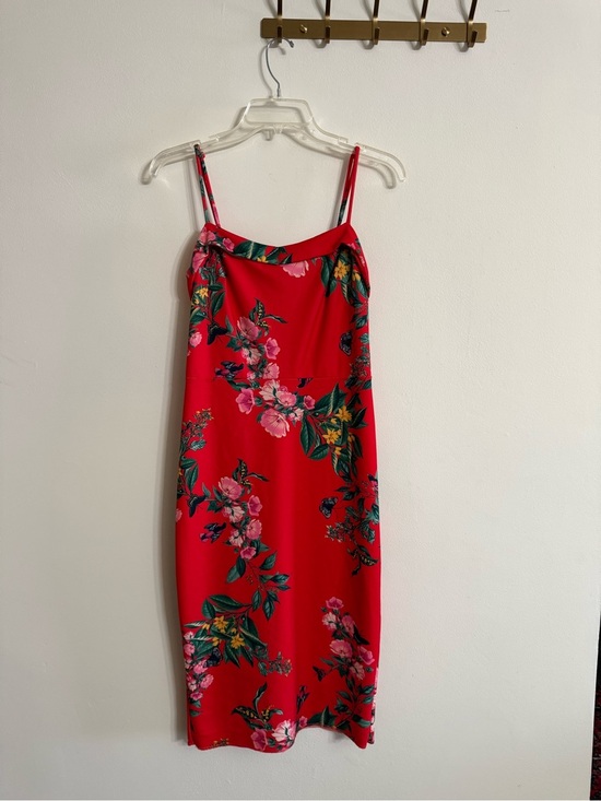 RACHEL Rachel Roy Dresses & Skirts - RACHEL Rachel Roy Women's Red Floral Tropical Printed Delilah Dress Medium M